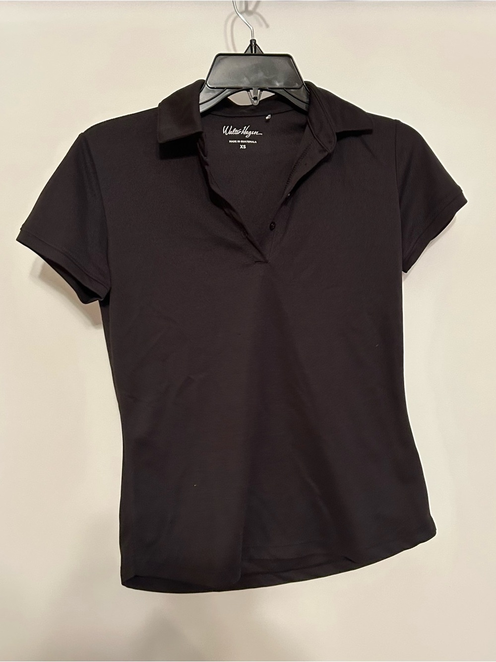 Walter Hagen Black Short-Sleeve Polo Top